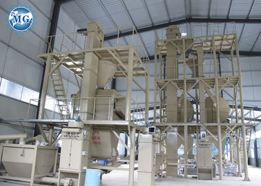 10 - 15T خط إنتاج الملاط الجاف للبلاط ، خط إنتاج خلط المواد اللاصقة