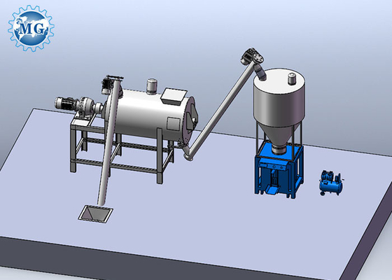 آلة خلط لاصق البلاط بسيطة 3-4 T / H خط إنتاج الملاط الجاف السيراميك