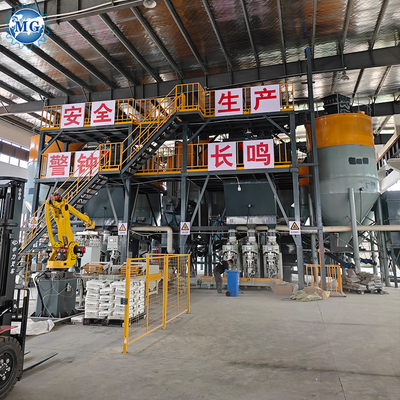 PLC الذكي 10-30T / H مزيج العمود المزدوج مصنع مزيج جاف خط إنتاج الصمغات السيراميكية