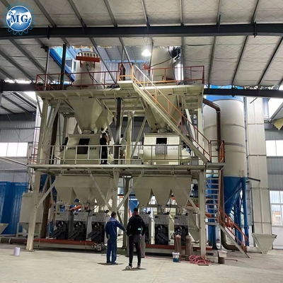 10-30T / H خط إنتاج الخردل الجاف الآلي آلة خلط الخردل الجاف