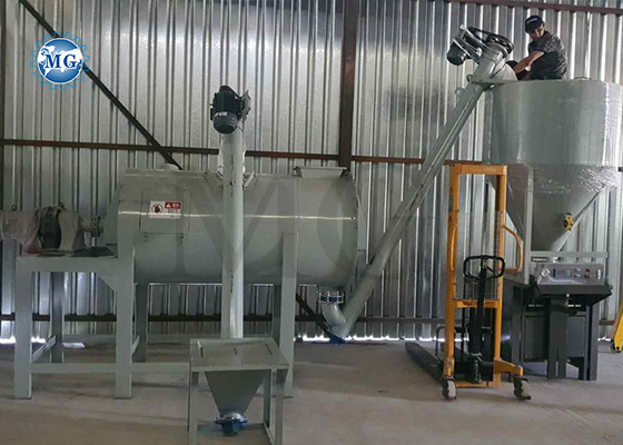 4-5T/H مصنع خلط الجاف بسيط مع آلة حزم الصمام