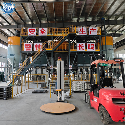 PLC الذكي 10-30T / H مزيج العمود المزدوج مصنع مزيج جاف خط إنتاج الصمغات السيراميكية