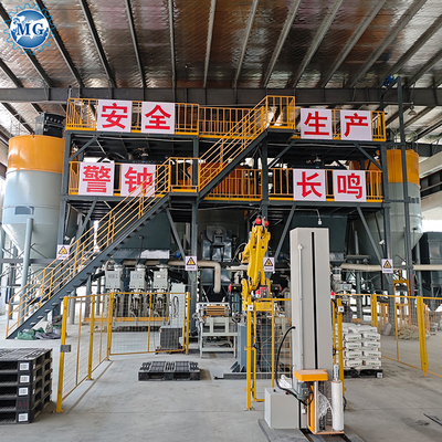 PLC الذكي 10-30T / H مزيج العمود المزدوج مصنع مزيج جاف خط إنتاج الصمغات السيراميكية
