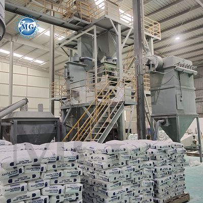 PLC ذكي 10-30 T / H مزيج جاف مسحوق الهاون مصنع الحائط الرمال المضغوطة خلاط أسمنت القرميد البنفسجية الطوب اللاصق الصفيحة صنع آلة