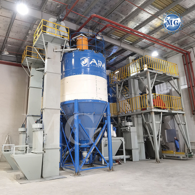 مصنع صناعة الصمغات للطوب السيراميكي محطة تصنيع صمغات PLC تلقائية خليط جاف