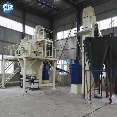 تحكم PLC نصف أوتوماتيكي خليط جاف مسحوق الخرسانة مصنع خلط الجدار الرمال المضغوطة الاسمنت خليط الجبس البلاط السيراميكي صناعة الغراء اللاصق