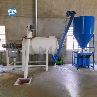 بسيطة منطقة تركيب صغيرة خط إنتاج الخرسانة الجافة الجدار الطلاء الجص غطاء القشرة الرمل مزيج الاسمنت البلاط الصمغ الصمغ صناعة آلة