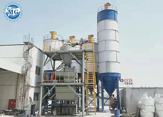 3-4 طن / ساعة خلاط رمل وأسمنت مصنع خلط جاف متين
