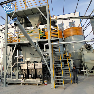 معدات خلط الملاط الجاف لبلاط السيراميك 3800mm 10t Twin Shaft