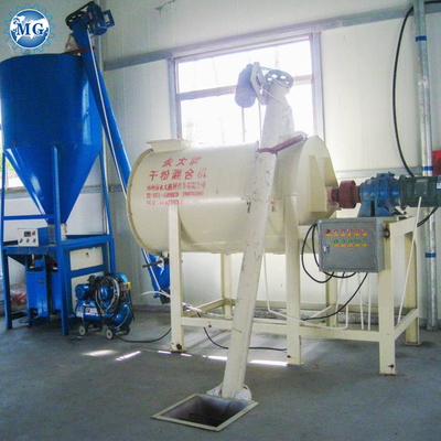 3T / H آلة خلط الملاط الجاف اللاصق للبلاط البسيط بسيطة مع خلاط الشريط