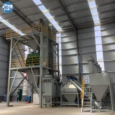آلة خلط الملاط الجاف 10TPH عالية التكلفة وفعالة والأداء الجيد 80KW