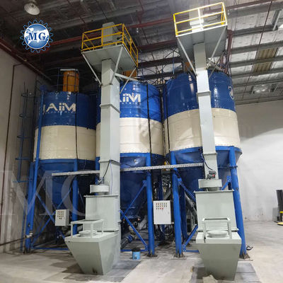 Jumbo Bag Bulk Feeding Dry Mix Powder Mortar Mixing Plant Wall Putty Sand Cement Mixer Ceramic Tile Adhesive Making Machine