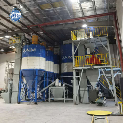 مصنع صناعة الصمغات للطوب السيراميكي محطة تصنيع صمغات PLC تلقائية خليط جاف