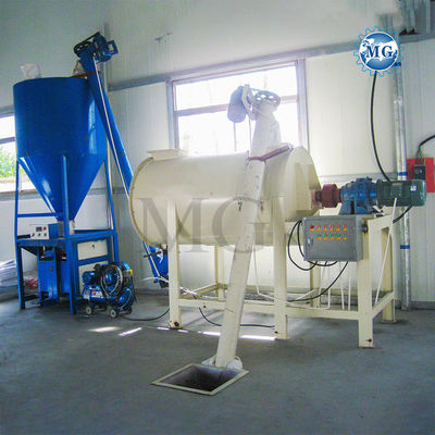 20-25m2 مساحة معمل خلط الخردة الجافة البسيطة الجدار الجبس الجبس مسحوق الجبس معطلة الزبد مزج الأسمنت البلاط اللاصق الطين صناعة الغراء