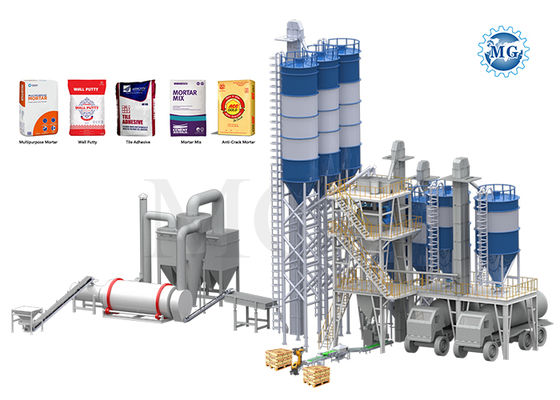 10-50 T/H مصنع الطباشير الجافة من نوع البرج لإنتاج المعطى الخفيف والجدار