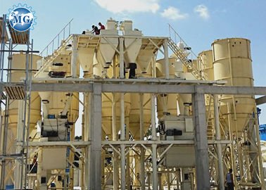 خط إنتاج الملاط الجاف الجاف المتين 10 - 15T / H شهادة SGS عالية الأداء