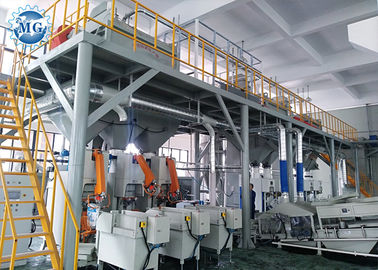 خط إنتاج الملاط الجاف الأوتوماتيكي الكامل الأوتوماتيكي 8 - 25T في الساعة مع نظام التحكم PLC