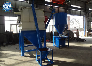 عملية سلسة خلاط مجداف ذو عمود مزدوج بسعة 1000 كجم لكل دفعة