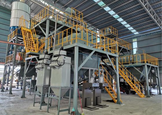 100KW 30T / H كامل التلقائي آلة خلط الملاط الجاف