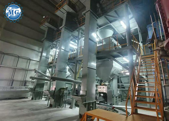 مصنع الملاط الجاف الأوتوماتيكي بالكامل 10T / H PLC Control