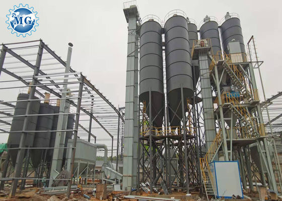 خط إنتاج الملاط الجاف لتصنيع Flyash 15T / H 90KW