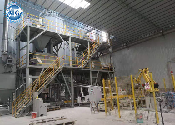 خط إنتاج الملاط الجاف الأوتوماتيكي بالكامل 30T / H آلات الملاط الجاف للبلاط الجص