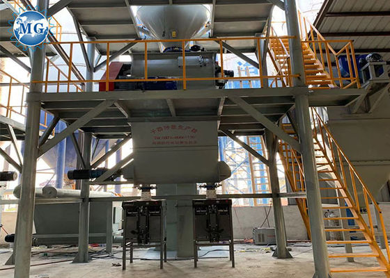 20T / H الجاف الملاط مصنع التوأم رمح خلاط آلة صنع الأسمنت الرمل