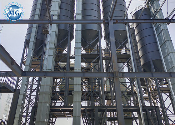 30T / H معدات خلط أسمنت جبس هاون جاف تحكم PLC