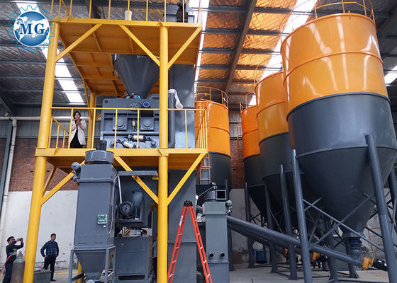 120KW خط إنتاج الملاط الجاف 30t / ساعة الوزن التلقائي
