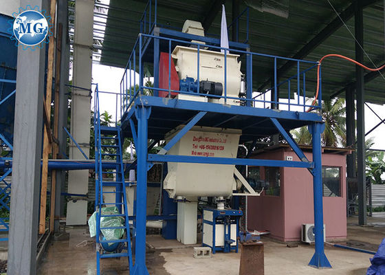 التغذية التلقائية 10-30 T / H مصنع خلط جاف مفتوح نوع التعبئة والتغليف