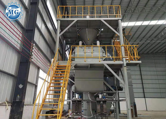 الكمبيوتر التحكم 10-25T / H خط إنتاج الملاط الجاف آلة صنع معطف المقشود