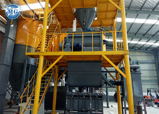 التعبئة التلقائية 10-20T / H الجاف الملاط مصنع خلط لاصق ماكينة صنع البلاط