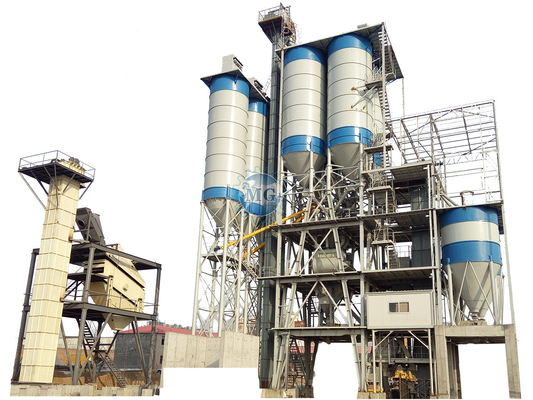 شهادة CE 30-50T / H خط إنتاج الملاط الجاف معمل خلط الملاط الجاف