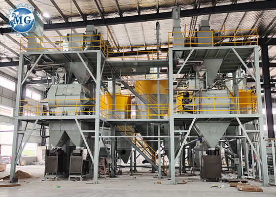 120KW 10-30T / H كامل التلقائي معدات خلط الأسمنت الجاف الملاط الجاف