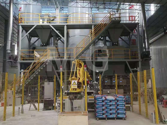 آلة خلط ملاط ​​بلاط الملاط الجاف 10-12T / H ذات كفاءة عالية أوتوماتيكية بالكامل